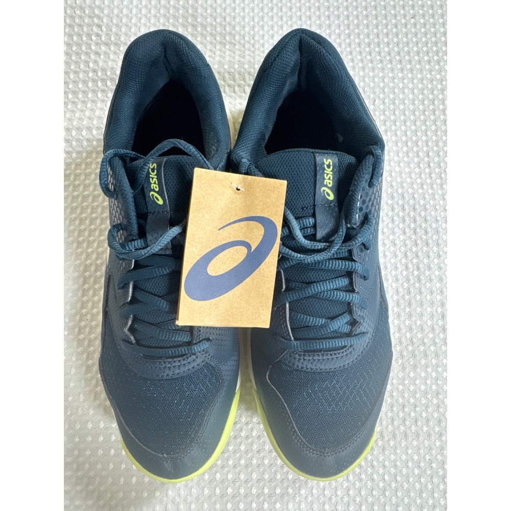 Asics Sneakers Men 10 Gel-Dedicate 8 Pickleball French Blue Lime Zest NWT NWOB